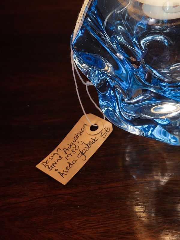 Conrad bordlampe vintage Åseda glasbruk